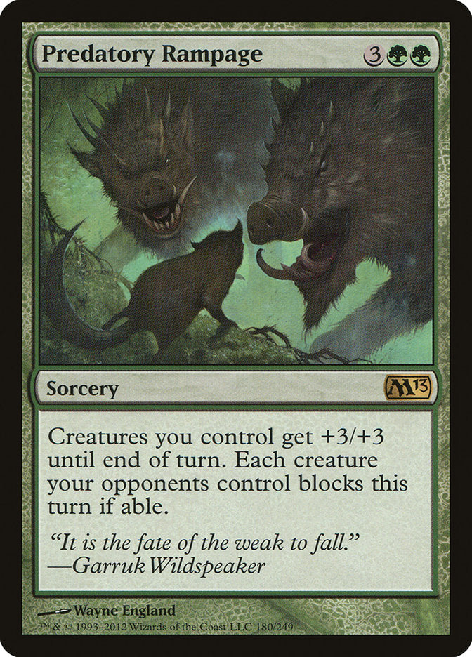 Predatory Rampage [Magic 2013] | Webway Games