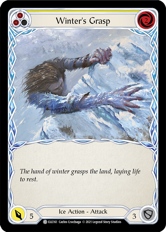 Winter's Grasp (Yellow) [ELE161] (Tales of Aria)  1st Edition Normal | Webway Games