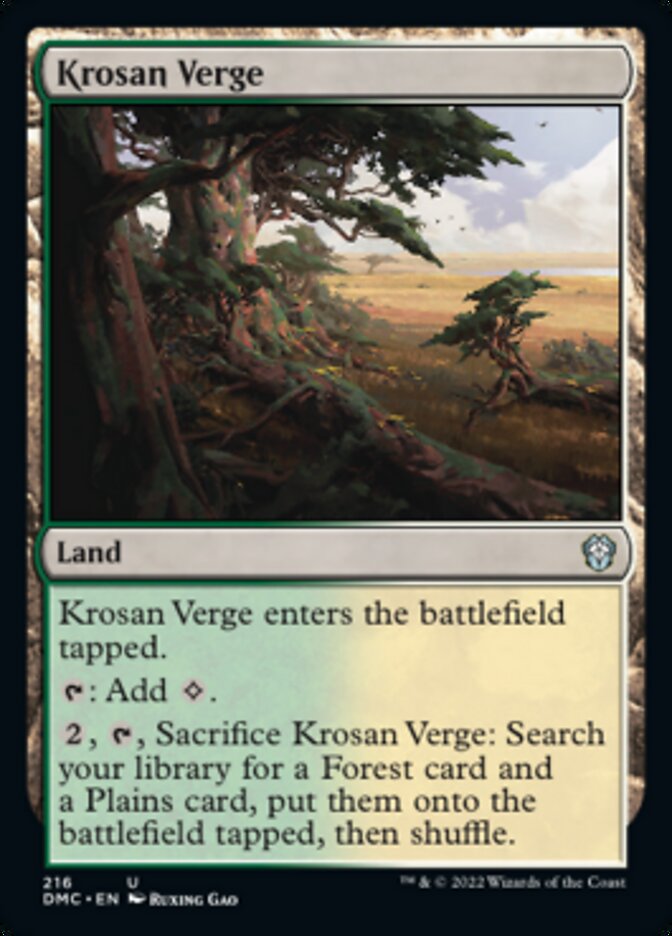 Krosan Verge [Dominaria United Commander] | Webway Games