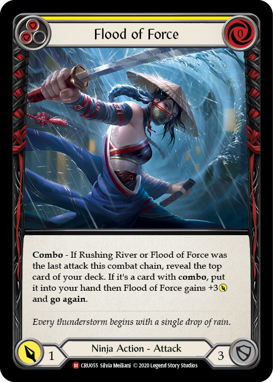 Flood of Force [CRU055] 1st Edition Rainbow Foil | Webway Games