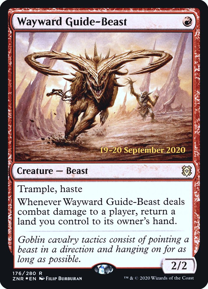 Wayward Guide-Beast  [Zendikar Rising Prerelease Promos] | Webway Games
