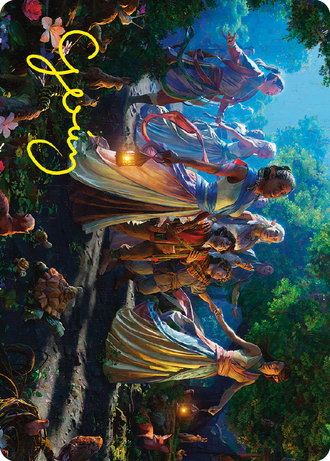 Realm Seekers Art Card (Gold-Stamped Signature) [The Lord of the Rings: Tales of Middle-earth Art Series] | Webway Games