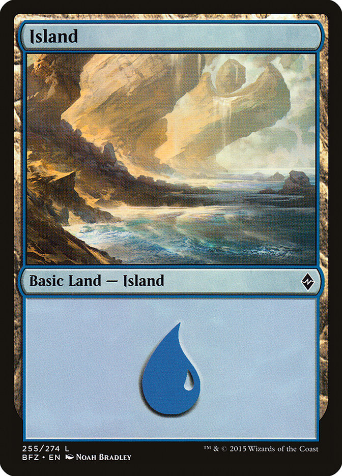 Island (#255a) [Battle for Zendikar] | Webway Games