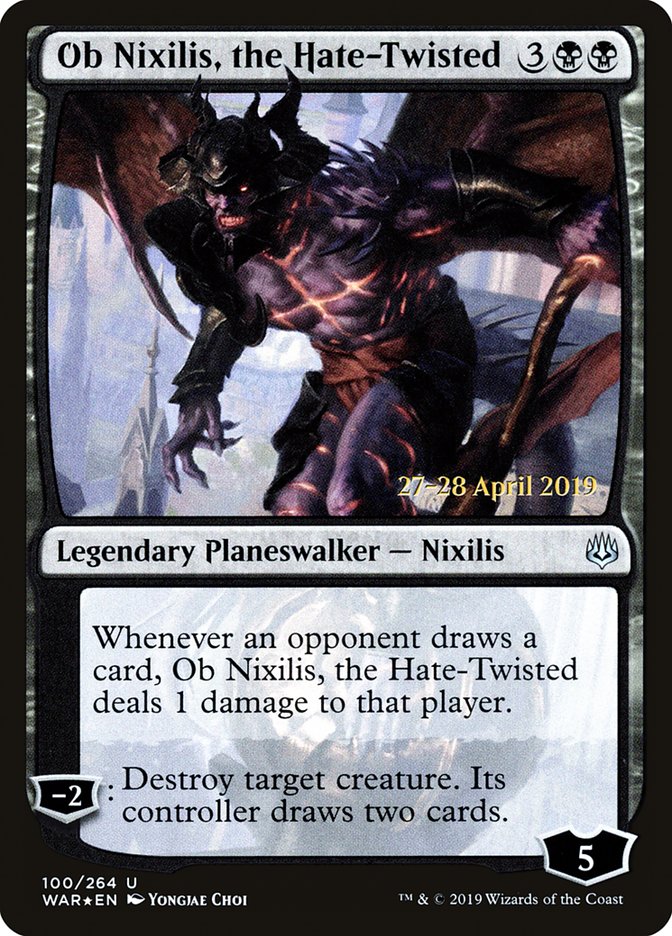 Ob Nixilis, the Hate-Twisted  [War of the Spark Prerelease Promos] | Webway Games