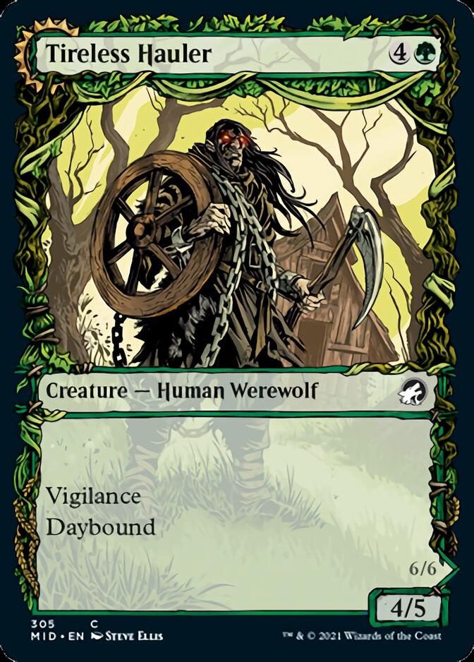Tireless Hauler // Dire-Strain Brawler (Showcase Equinox) [Innistrad: Midnight Hunt] | Webway Games