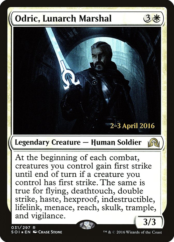 Odric, Lunarch Marshal (Prerelease) [Shadows over Innistrad Prerelease Promos] | Webway Games