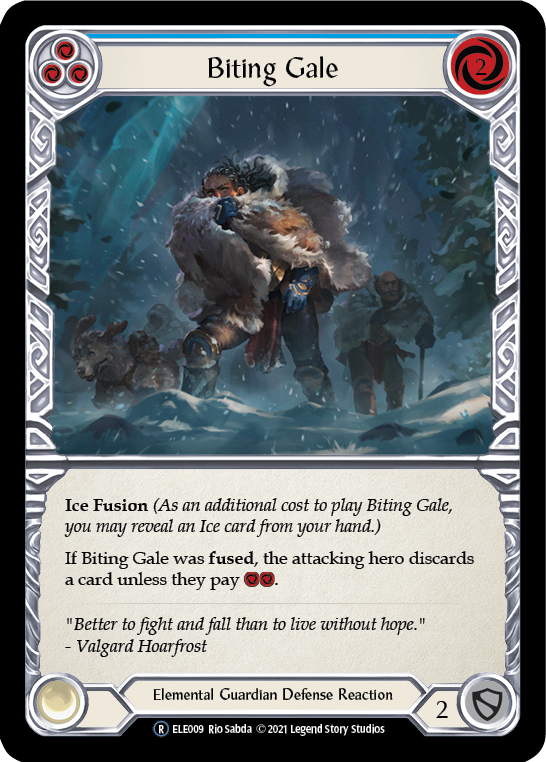 Biting Gale (Blue) [U-ELE009] Unlimited Normal | Webway Games