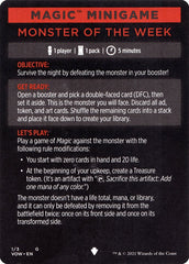 Monster of The Week (Magic Minigame) [Innistrad: Crimson Vow Minigame] | Webway Games