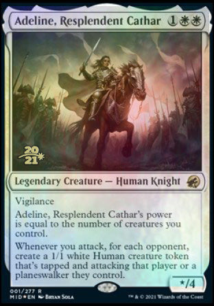 Adeline, Resplendent Cathar [Innistrad: Midnight Hunt Prerelease Promos] | Webway Games