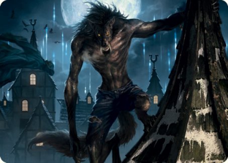 Stalking Predator Art Card [Innistrad: Midnight Hunt Art Series] | Webway Games