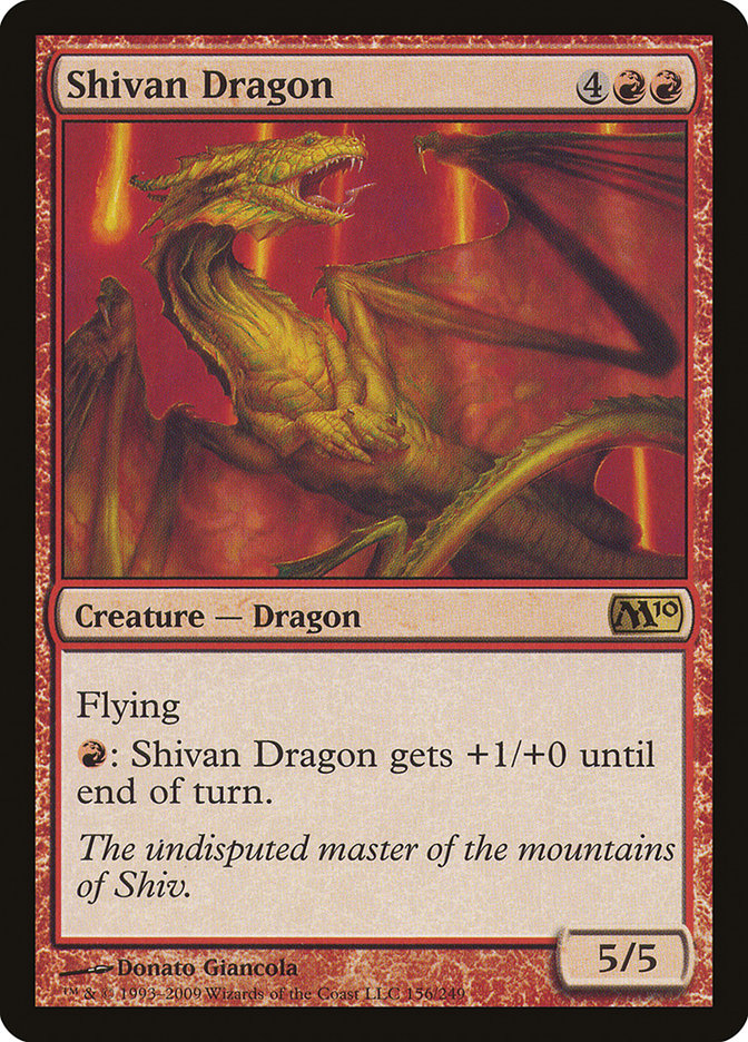 Shivan Dragon [Magic 2010] | Webway Games