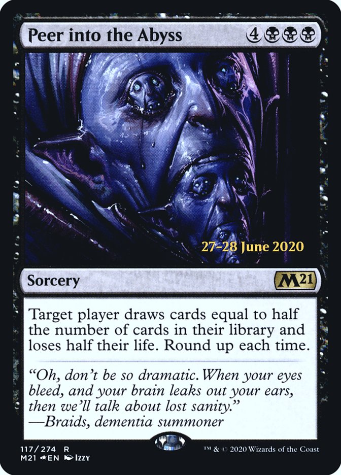Peer into the Abyss  [Core Set 2021 Prerelease Promos] | Webway Games