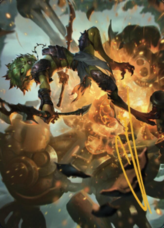 Argothian Sprite Art Card (Gold-Stamped Signature) [The Brothers' War Art Series] | Webway Games