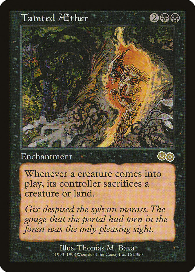 Tainted Aether [Urza's Saga] | Webway Games