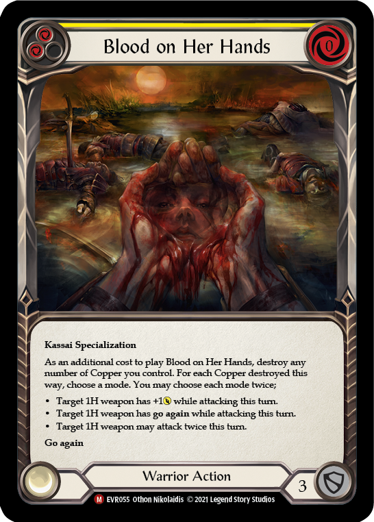 Blood on Her Hands [EVR055] (Everfest)  1st Edition Rainbow Foil | Webway Games