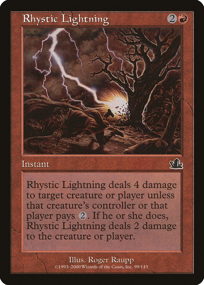 Rhystic Lightning [Prophecy] | Webway Games