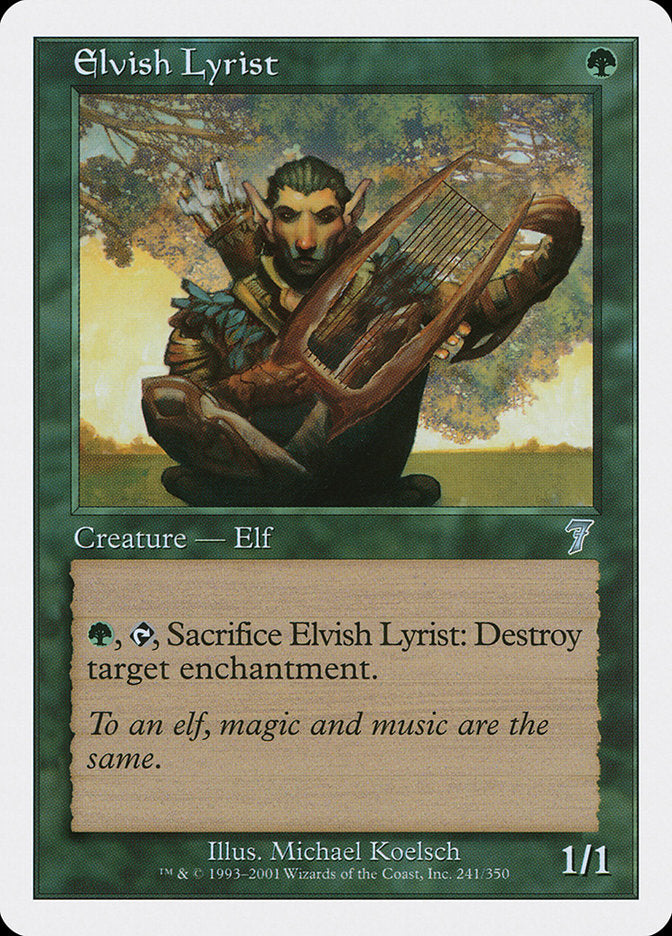 Elvish Lyrist [Seventh Edition] | Webway Games