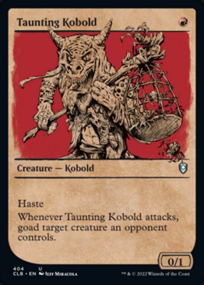 Taunting Kobold (Showcase) [Commander Legends: Battle for Baldur's Gate] | Webway Games