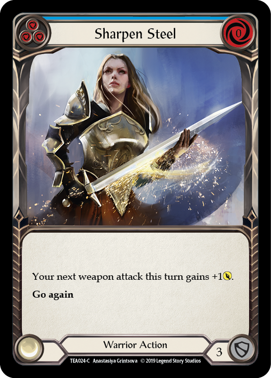 Sharpen Steel (Blue) [TEA024-C] 1st Edition Normal | Webway Games