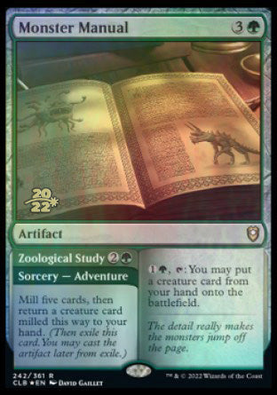 Monster Manual // Zoological Study [Commander Legends: Battle for Baldur's Gate Prerelease Promos] | Webway Games