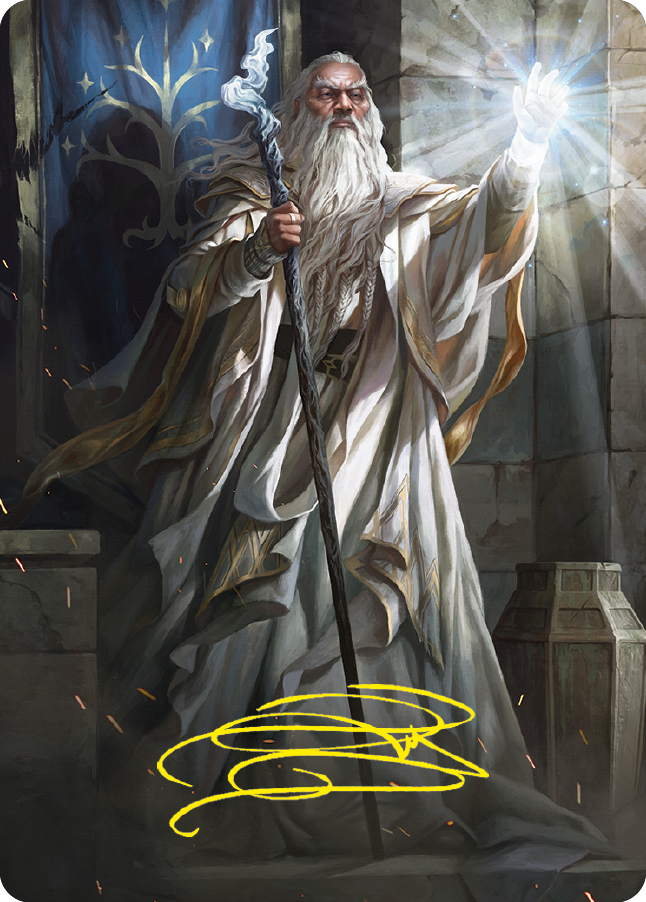 Gandalf the White Art Card (Gold-Stamped Signature) [The Lord of the Rings: Tales of Middle-earth Art Series] | Webway Games