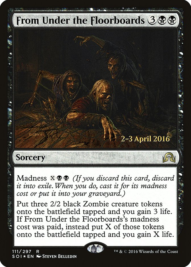 From Under the Floorboards (Prerelease) [Shadows over Innistrad Prerelease Promos] | Webway Games