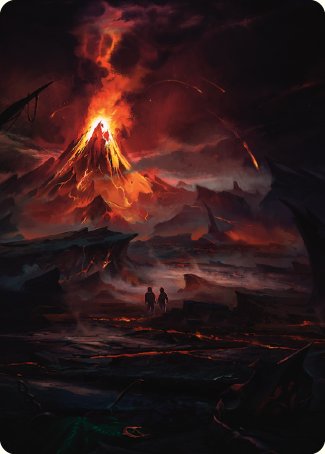 Valley of Gorgoroth Art Card [The Lord of the Rings: Tales of Middle-earth Art Series] | Webway Games