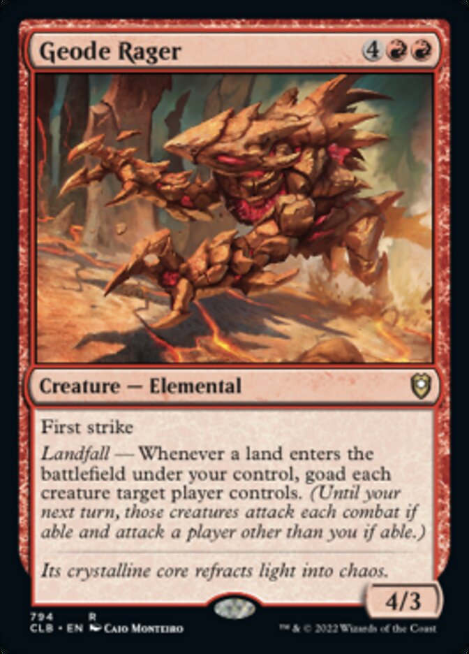 Geode Rager [Commander Legends: Battle for Baldur's Gate] | Webway Games