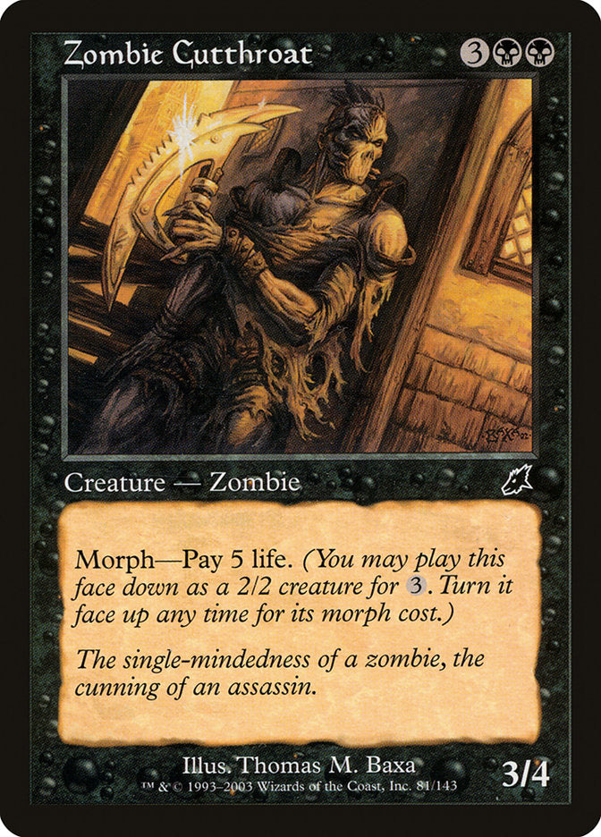 Zombie Cutthroat [Scourge] | Webway Games