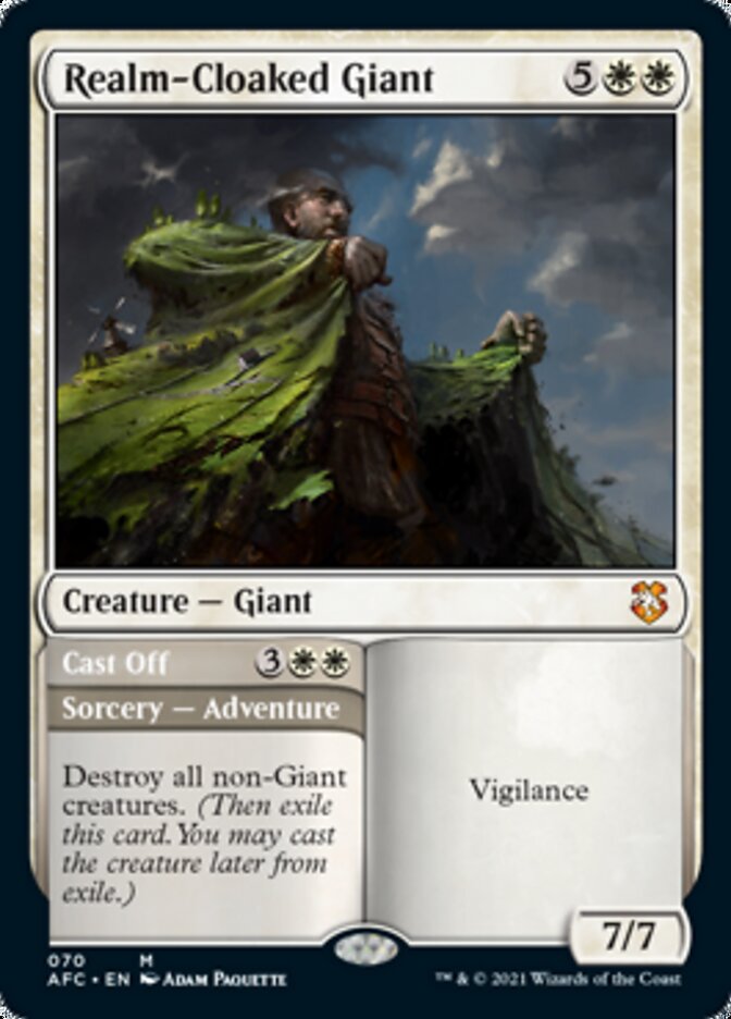 Realm-Cloaked Giant // Cast Off [Dungeons & Dragons: Adventures in the Forgotten Realms Commander] | Webway Games