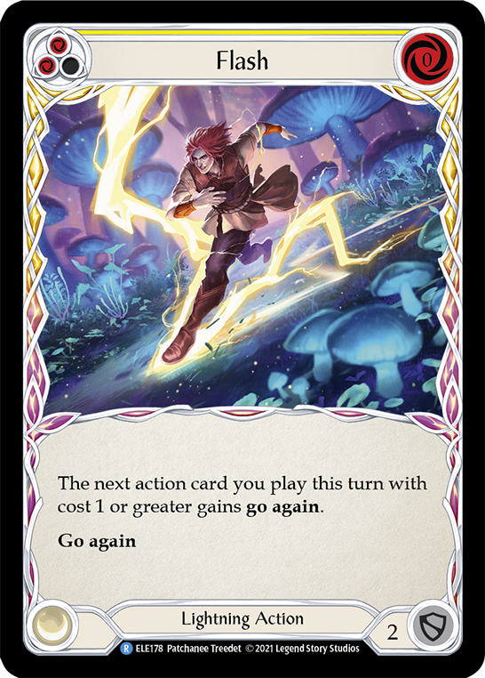 Flash (Yellow) [ELE178] (Tales of Aria)  1st Edition Normal | Webway Games