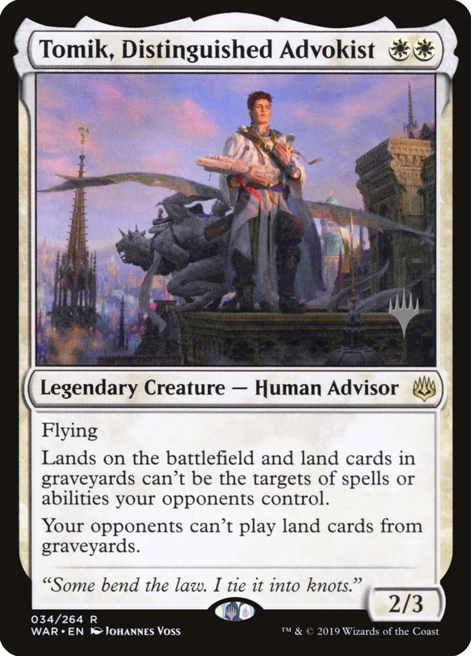 Tomik, Distinguished Advokist (Promo Pack) [War of the Spark Promos] | Webway Games