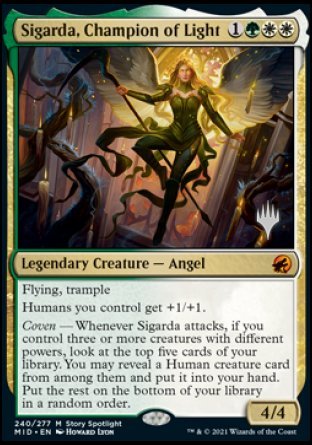 Sigarda, Champion of Light (Promo Pack) [Innistrad: Midnight Hunt Promos] | Webway Games