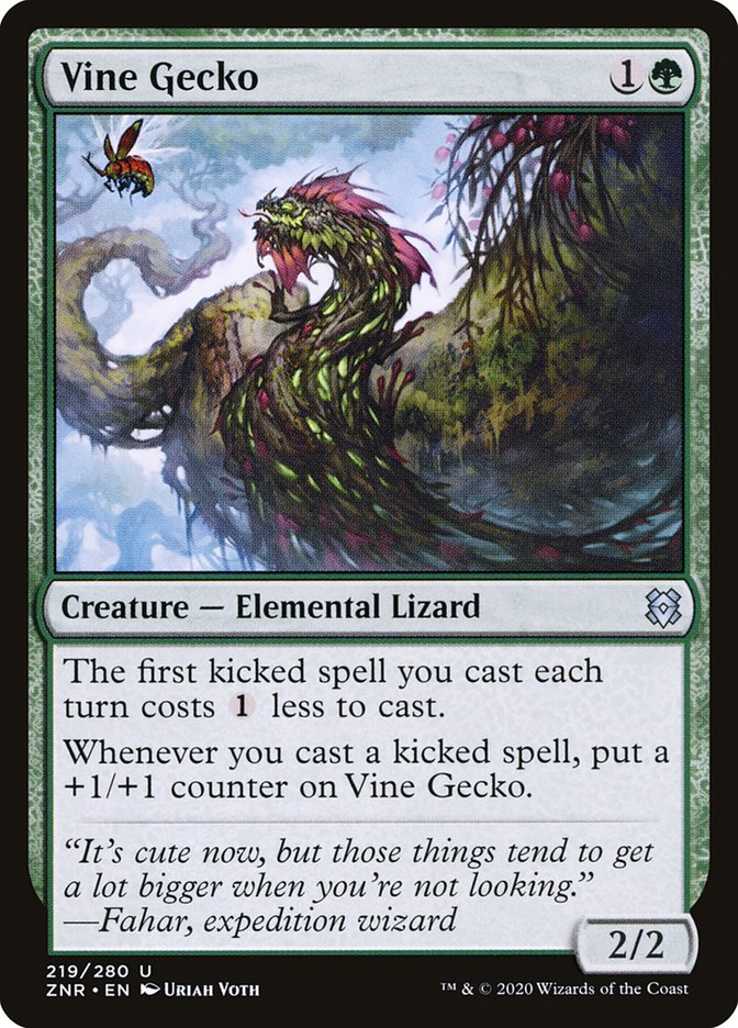 Vine Gecko [Zendikar Rising] | Webway Games