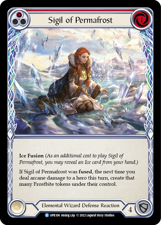 Sigil of Permafrost (Red) [UPR106] (Uprising)  Rainbow Foil | Webway Games