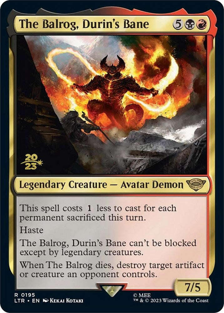 The Balrog, Durin's Bane [The Lord of the Rings: Tales of Middle-Earth Prerelease Promos] | Webway Games