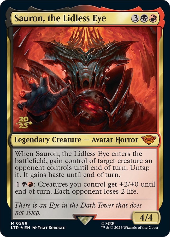 Sauron, the Lidless Eye [The Lord of the Rings: Tales of Middle-Earth Prerelease Promos] | Webway Games