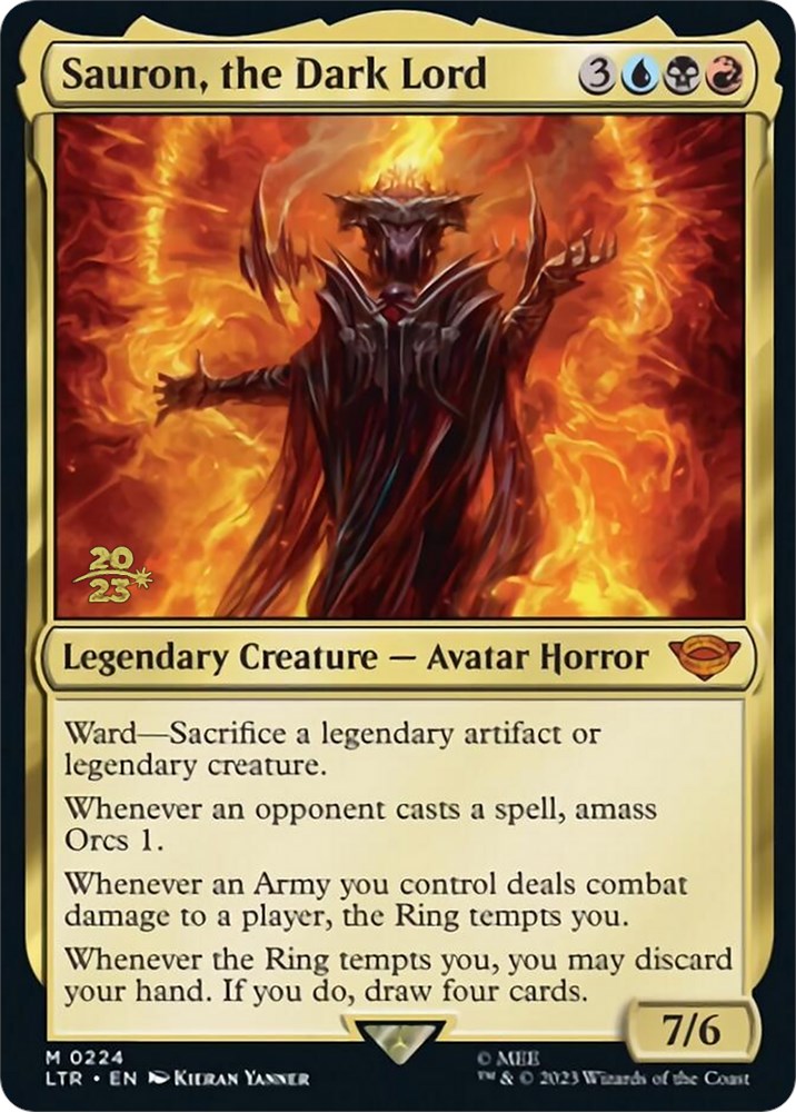 Sauron, the Dark Lord [The Lord of the Rings: Tales of Middle-Earth Prerelease Promos] | Webway Games