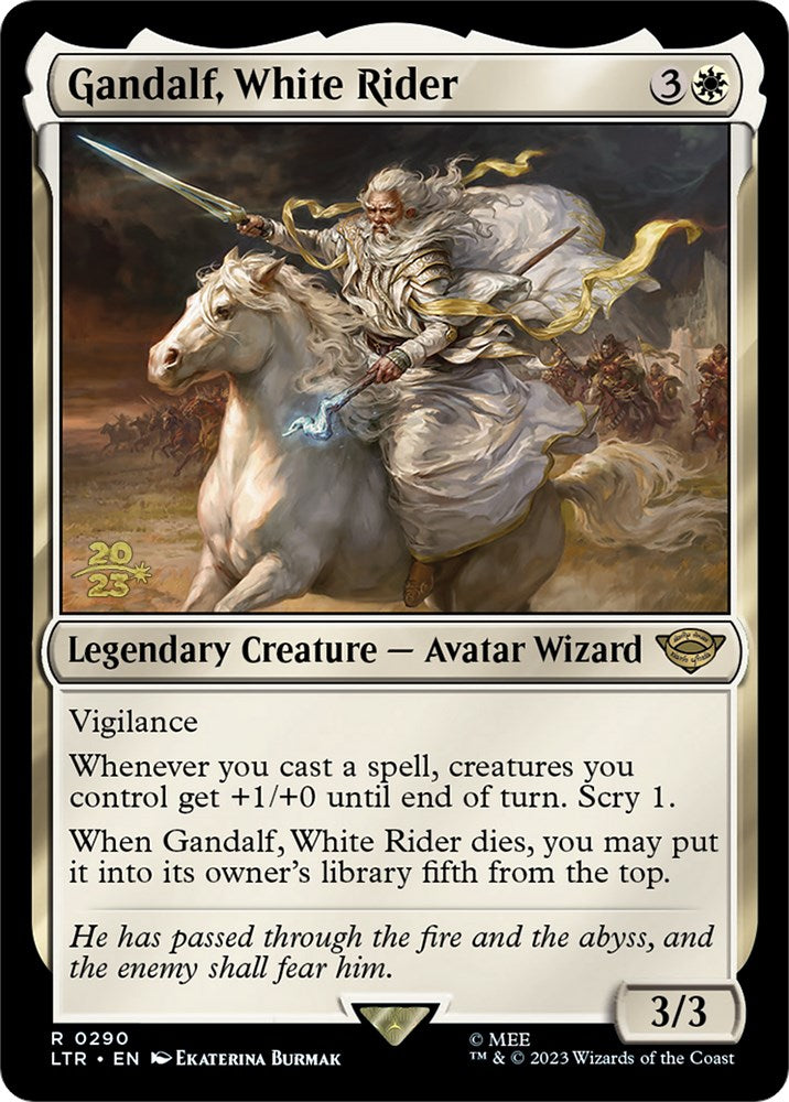 Gandalf, White Rider [The Lord of the Rings: Tales of Middle-Earth Prerelease Promos] | Webway Games