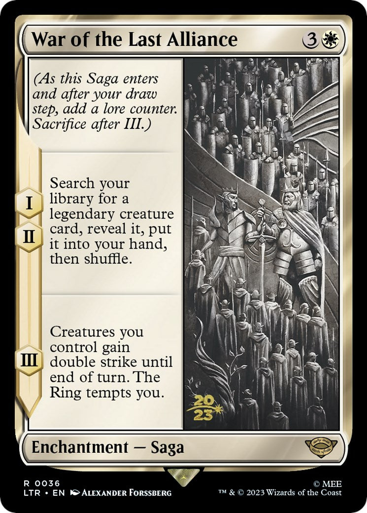 War of the Last Alliance [The Lord of the Rings: Tales of Middle-Earth Prerelease Promos] | Webway Games