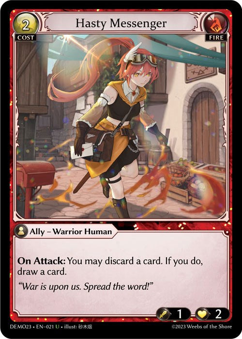 Hasty Messenger (021) [2023 Demo Deck] | Webway Games