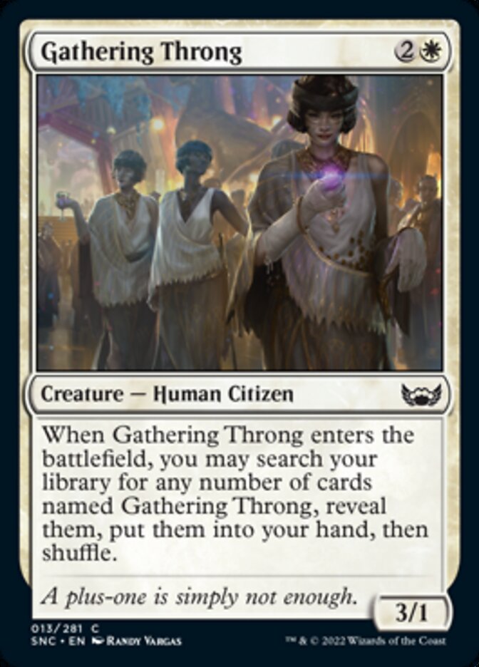 Gathering Throng [Streets of New Capenna] | Webway Games