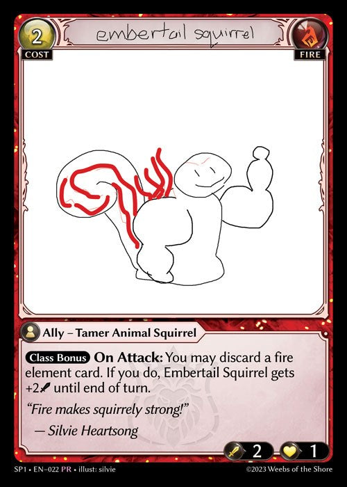 Embertail Squirrel (022) [Supporter Pack 1] | Webway Games