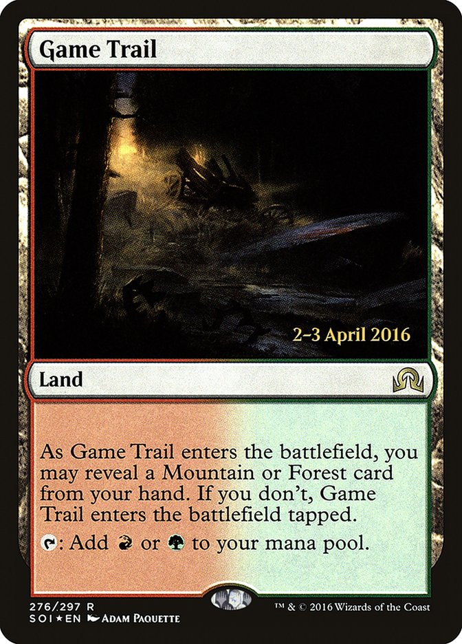 Game Trail (Prerelease) [Shadows over Innistrad Prerelease Promos] | Webway Games