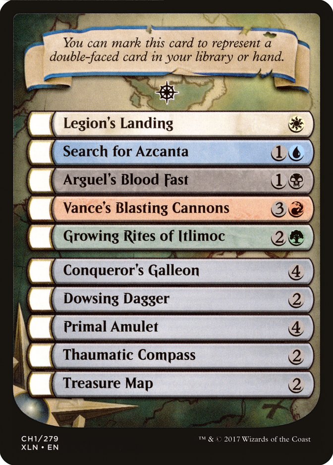 Checklist Card - Ixalan [Ixalan Tokens] | Webway Games