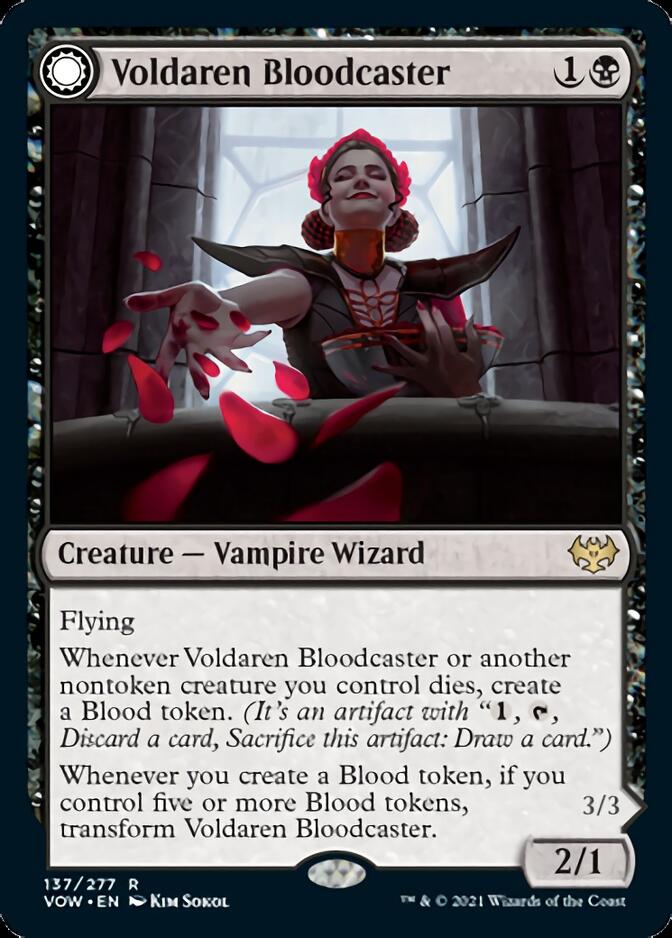Voldaren Bloodcaster // Bloodbat Summoner [Innistrad: Crimson Vow] | Webway Games