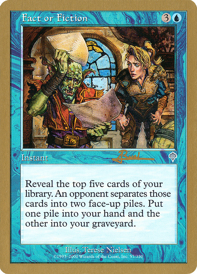 Fact or Fiction (Antoine Ruel) [World Championship Decks 2001] | Webway Games
