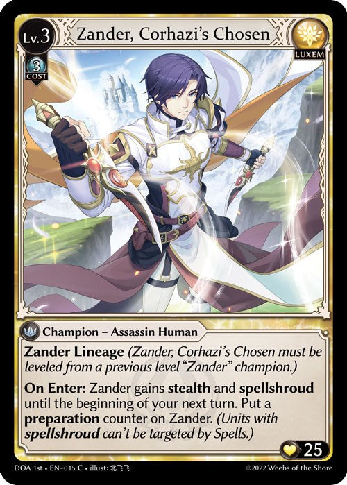Zander, Corhazi's Chosen (015) [Dawn of Ashes: 1st Edition] | Webway Games