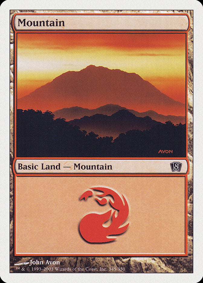 Mountain (#345) [Eighth Edition] | Webway Games