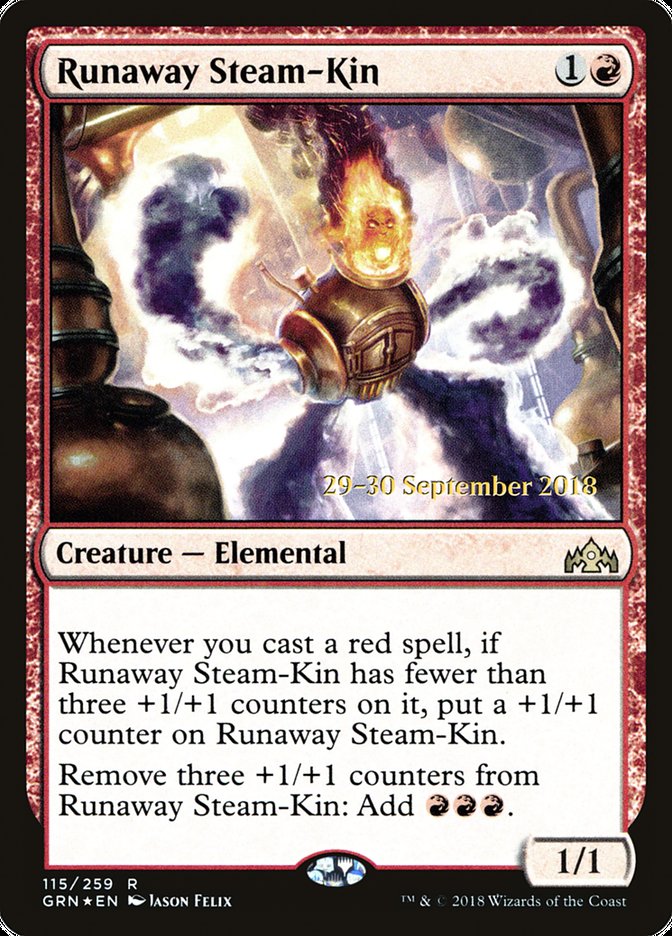 Runaway Steam-Kin  (Prerelease) [Guilds of Ravnica Prerelease Promos] | Webway Games